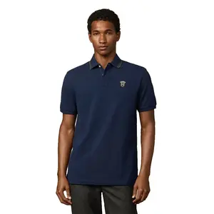 Поло с коротким рукавом Hackett Heritage Badge, синий