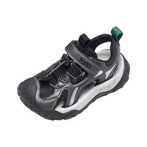 Детские сандалии с низким верхом, нескользящие и дышащие TATA, черный