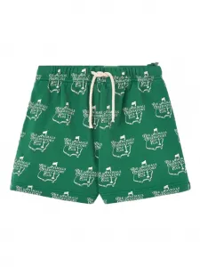 Шорты с принтом ежика The Animals Observatory, зеленый