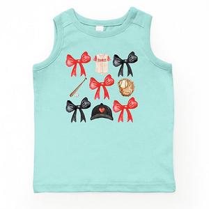 Coquette baseball красный чарт молодежный топ The Juniper Shop, Seafoam