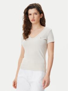 Футболка slim fit Essential DW0DW17385 Tommy Jeans, бежевый