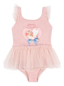 Купальники из тюля с оборками Konges Sløjd, розовый