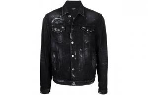 DSQUARED 2 Джинсовая куртка мужская черная, Black