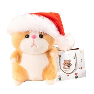 Плюшевая кукла милый золотистый медвежонок Mongoose высота 25см/30см OU DI PIG, желтый