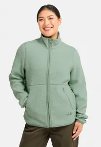 Легкая кудрявая флисовая куртка fz w Jack Wolfskin, Green Zinnia