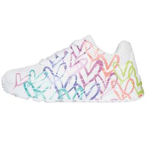 Skechers Kids JGoldcrown Uno Lite Metallic Joy x Low top детские повседневные кроссовки White для детей от 3 до 7 лет