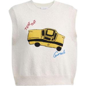 Coach Женский жилет SS25 кремово-белого цвета