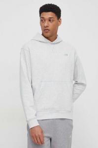 Хлопковая толстовка New Balance, серый