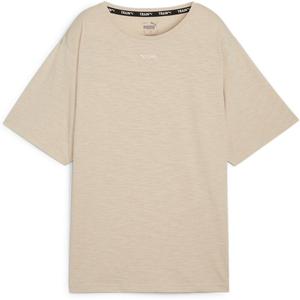 Рубашка женская с принтом оверсайз Puma, цвет putty