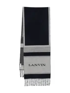 Шелковый шарф Lanvin, синий