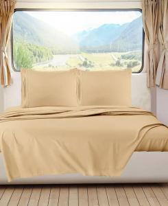 Кровать Premier 1800 Series с глубокими карманами, комплект постельного белья из 4 предметов, RV Queen Nestl, бежевый