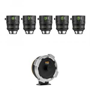 Кинообъектив NiSi AUREUS PRIME T1.4 Cinema 5-Lens Kit (ARRI PL, Canon RF)
