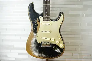 Fender Custom Shop 2025 LTD Roasted Bighead 1966 Stratocaster Super Heavy Relic - Старый черный