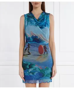 Платье Desigual x Monsieur Christian Lacroix Desigual, синий