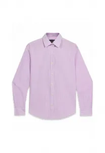 Блузка-Микро-Виши с логотипом на пуговицах Brooks Brothers, Lilac