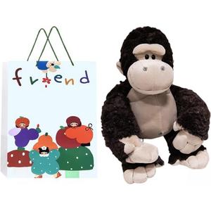 Плюшевая кукла милый щенок, обезьянка и волк высота 25cm/35cm/50cm Whoops, Silverback Gorilla+High-End Shopping Bag