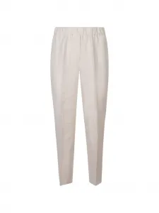 Брюки с эластичным поясом Peserico, бежевый