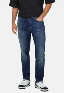 Джинсы прямого кроя Only & Sons, Dark Blue Denim