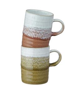 Набор из 2 ребристых кружек Kiln Accent Denby, коричневый