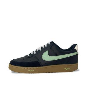 Court Vision Low Lime устойчивые к истиранию дышащие низкие скейтборд кроссовки Unisex Nike, черный