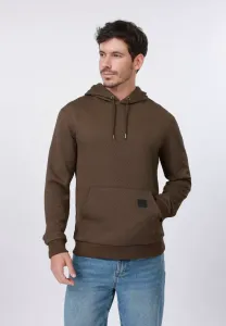 Худи с вафельной текстурой Pier One, Dark Brown