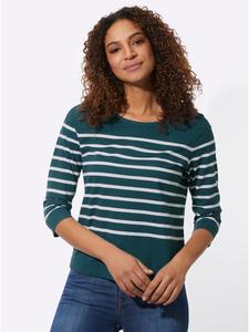 Полосатая рубашка цвета бензина WITT WEIDEN