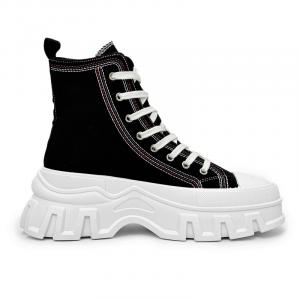 Холщовые кеды унисекс с высоким берцем Slnu★3, цвет Blue (Runs Large, Suggest Ordering One Size Down)