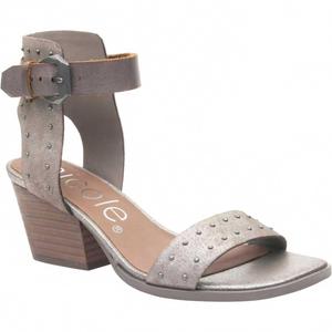 Женские босоножки на каблуке Amabel серого олова Nicole, Grey Pewter