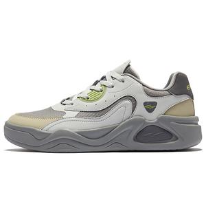 Erke Кроссовки для скейтбординга Clouds Come, противоскользящие, износостойкие, низкие, мужские, средние, серые, белые, серые