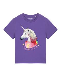 Рубашка Watapparel  Flash, the unicorn, фиолетовый
