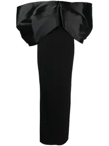 Вечернее платье Filippa с открытыми плечами Solace London, черный