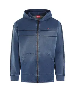 Синяя толстовка на молнии в стиле S-Blaxt Diesel, синий