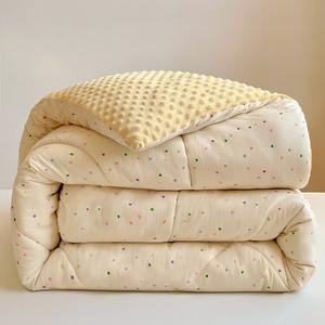 Disney Одеяло зимнее утепленное 200х230 см, вес 3750 г, флис, с рисунком в горошек