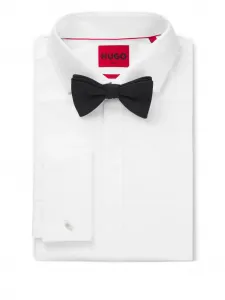 Галстук-бабочка в рубчик Hugo, черный