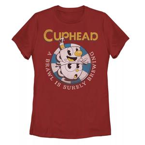 Футболка с рисунком Juniors' Cuphead Mugman Brewing Brawl Brawl Licensed Character