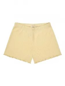 Шорты с ажурным узором в виде сердечек Copenhagen Colors, Pale Yellow