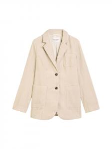 Marc O'Polo Вельветовый пиджак приталенного кроя, цвет светло-овсяный