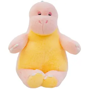 Плюшевые игрушки динозавры высота 38см/48см QIANXIONG, розовый