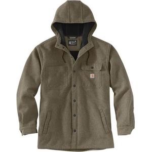 Куртка Carhartt Rain Defender Relaxed Fit Heavyweight, свободного кроя, светло-коричневая/ореховый грецкий с меланжевым эффектом