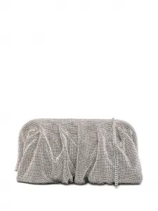 Клатч, украшенный кристаллами Benedetta Bruzziches, серебряный