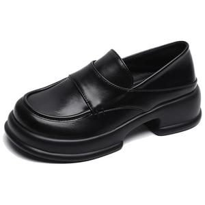 WEISHIBANGWEI Лоферы 5CM женские черные