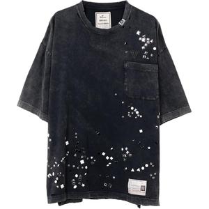 Футболка с принтом и вышивкой Maison Mihara Yasuhiro, черный