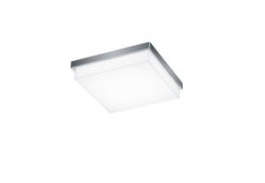 Светодиодный потолочный светильник Helestra, 21x21x6 см, хромированный