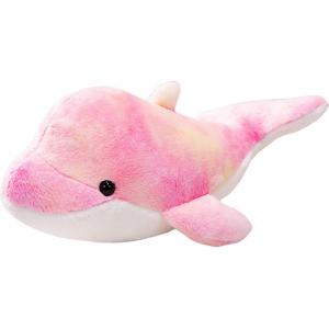 Стильная милая разноцветная плюшевая кукла дельфин 20см/45см/65см/80см/100см высота Mr. Toy, розовый