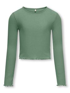 Лонгслив KIDS ONLY Langarmshirt KOGNELLA L/S O-NECK TOP, цвет hedge green