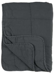 IB Laursen Винтажное стеганое одеяло, однотонное, исторического синего цвета