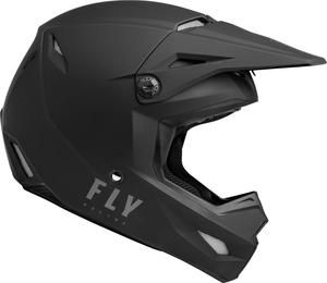 Мотокроссовый шлем Fly Racing Kinetic Lite (матовый черный, детский размер L), Matte Black Lite