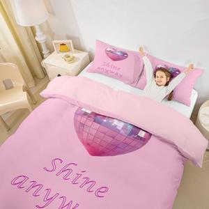 Erosebridal Розовый комплект постельного белья Disco Mirror в стиле диско и вестерн, Fashion Pink