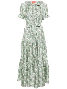 La DoubleJ платье макси с принтом, зеленый