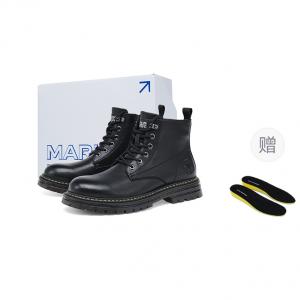 Короткий ботинок Мартин Unisex FAIRWHALE, Рыцарский черный (шесть отверстий)
